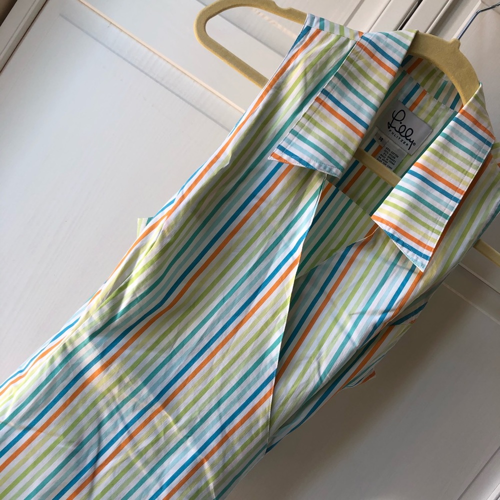 Lilly Pulitzer ”White Label” Wrap Blouse 14
